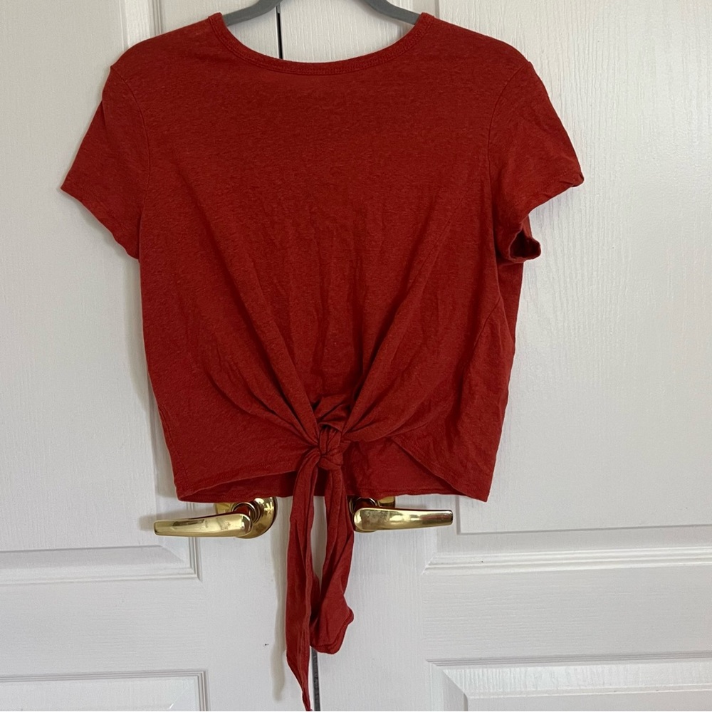 FOREVER21 tie up shirt